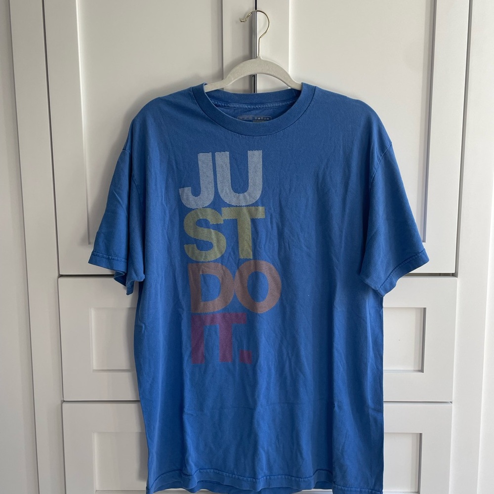 Nike Blue 'Just Do It' Men's T-Shirt
